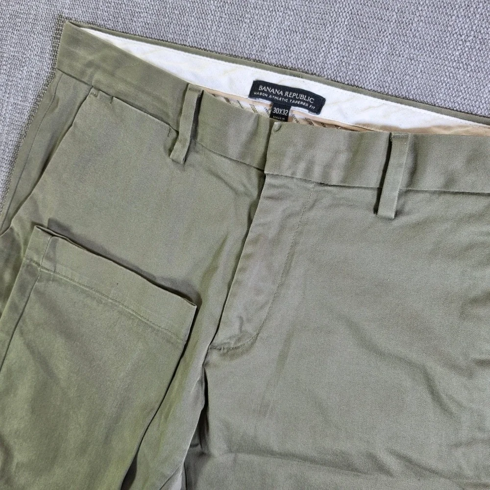 Banana Republic Pants‎ Mens 30/32 Agave Green Mason Athletic Tapered Stretch